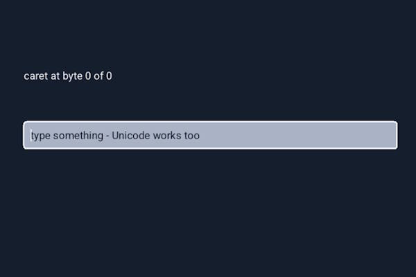 A text field