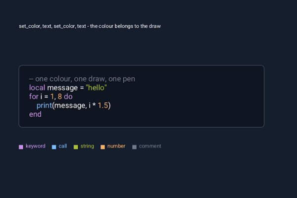 Colored text