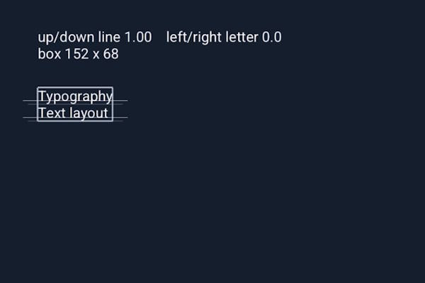 Spacing and metrics